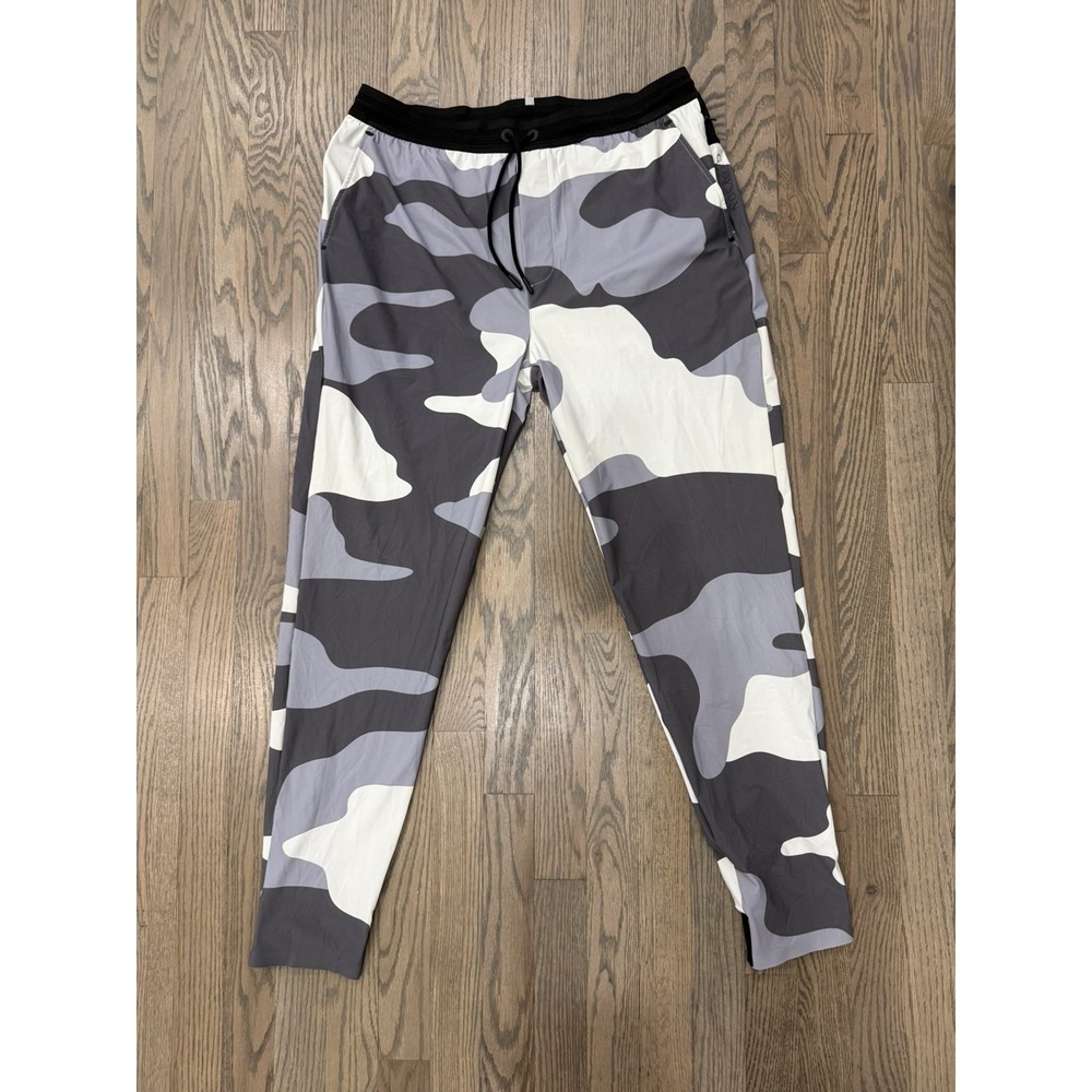 Greyson Camoscape Sz M Air Light Nightwolf Performance Joggers Gray White Men's
